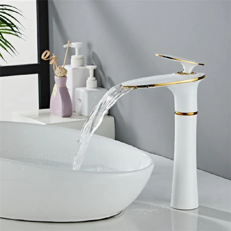 Фото Высокое качество высокий для ванной кухонная раковина кран латунный Смеситель