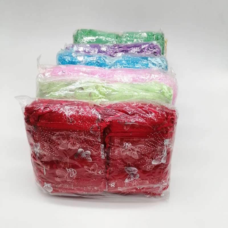 1000Pcs 15x20 17x23 20x30 Big Butterfly Organza Bag Butterfly Draw String Gift Bag for Jewelry Packing Bag Storage Display Pouch
