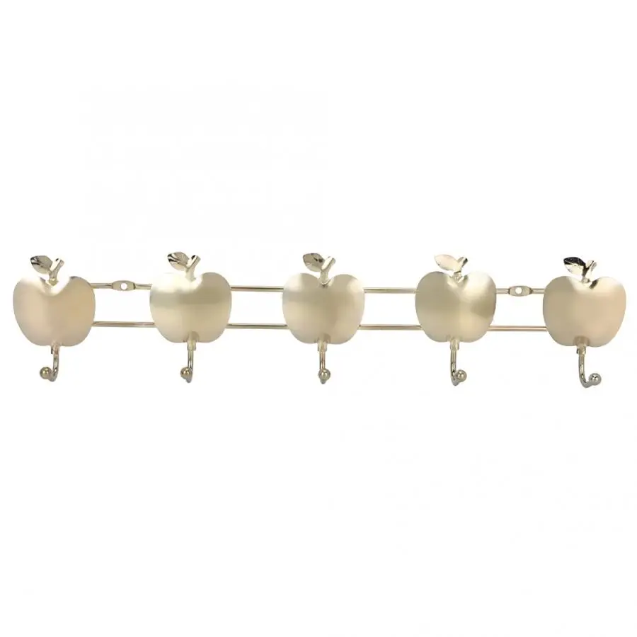 Wall Hooks Decorative Fruit Shape with Leaf Kitchen Bathroom Towel Hanging Hooks Wall Hanger Home Clothes Hat Organizer