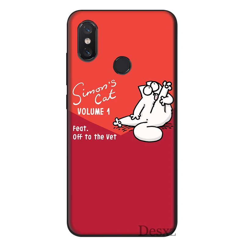 B12 Силиконовый чехол для мобильного телефона случай для Redmi Примечание 4 4X 5A 5 6 7 Pro Prime Simons Cat - Цвет: B12