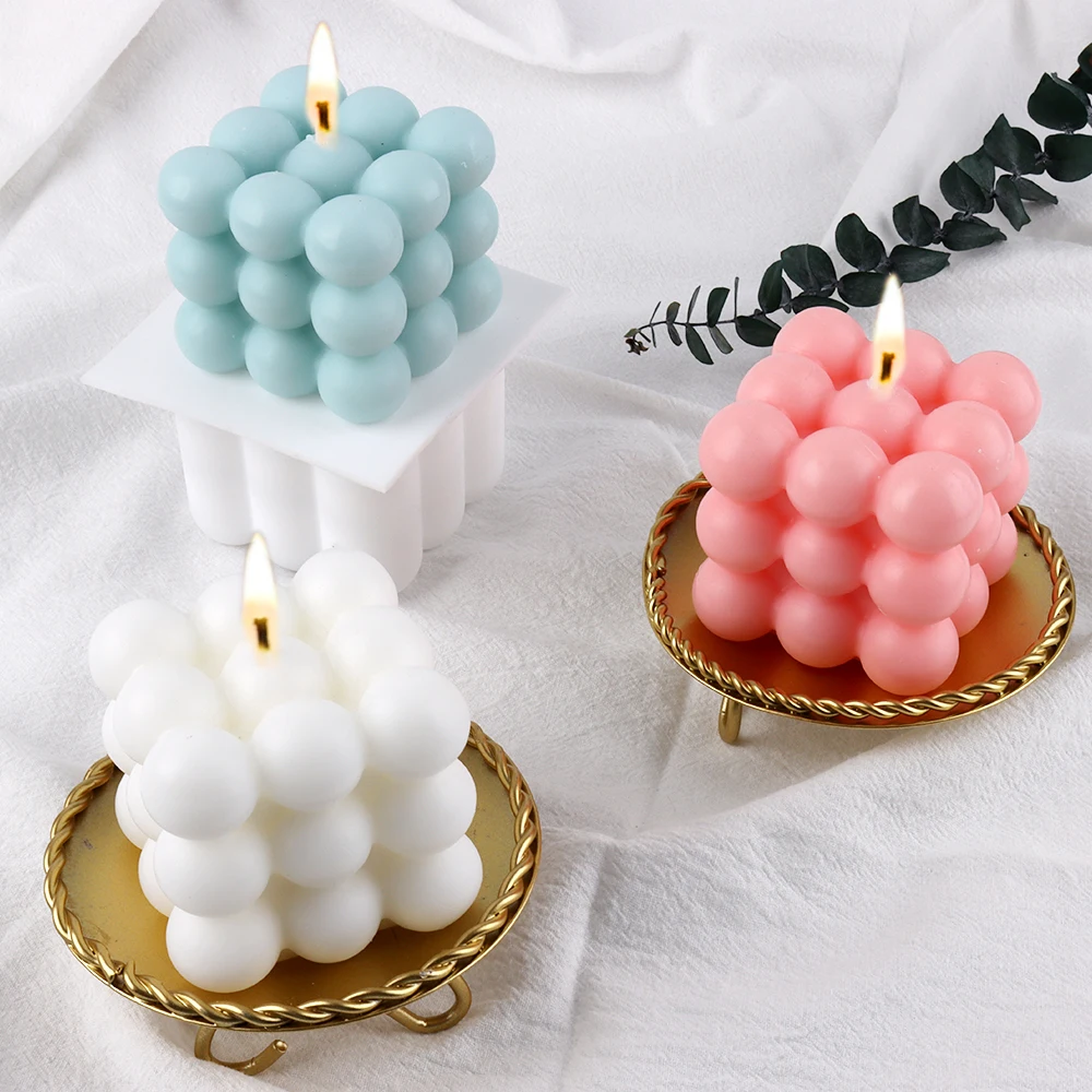 New 3d candle molds Soy Wax Silicone Mold Aromatherapy Gypsum Candle