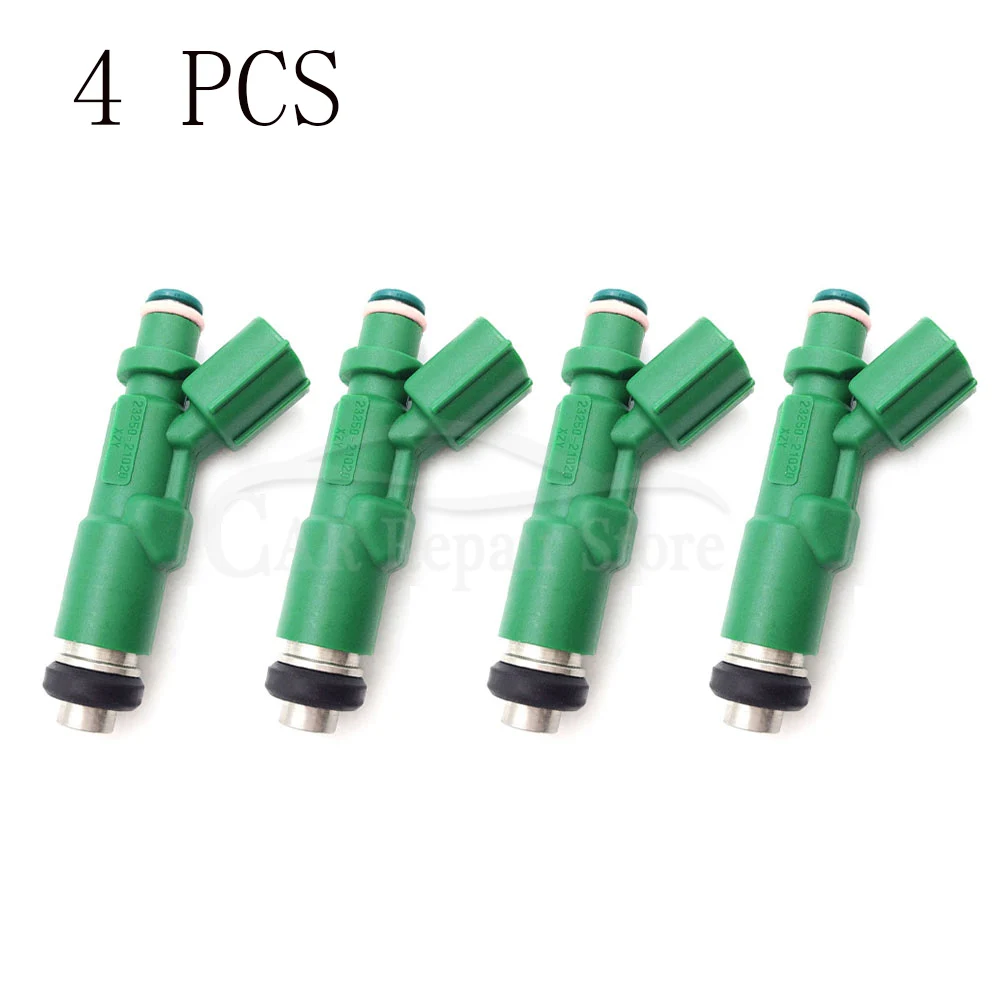 4 x части впрыска двигателя OEM 23250-21020 Форсунка топливной форсунки 23209-21020 для TOYOTA Prius Vitz Yaris 4cyl 1,5 1NZ