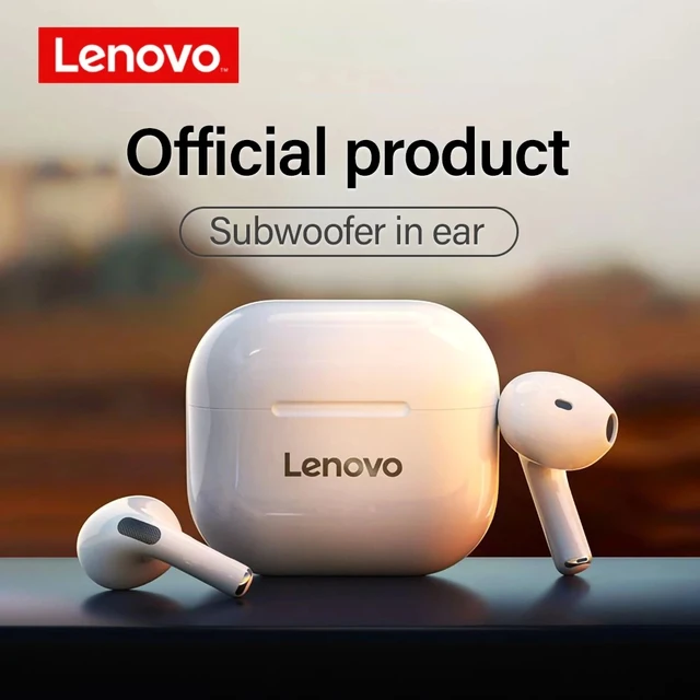 Cuffie wireless originali Lenovo LP40 Auricolari Bluetooth TWS Touch Control Cuffie sportive Auricolari stereo per telefono Android 1