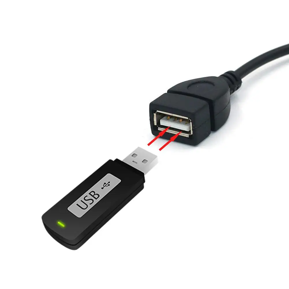 1 шт. 3 5 мм штекер аудио AUX разъем к USB 2 0 Тип A Женский Адаптер конвертера OTG кабель