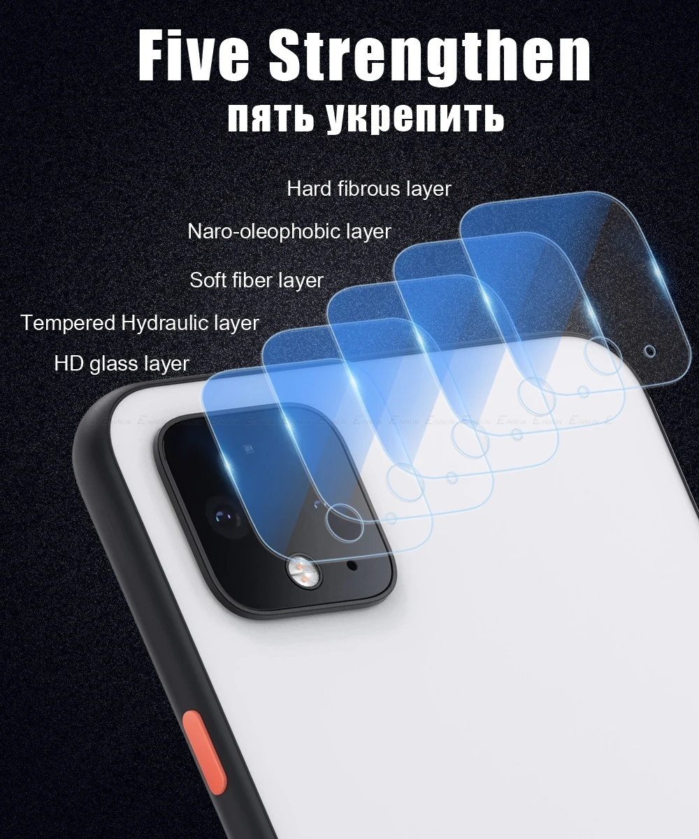 Прозрачная защитная пленка для задней камеры из закаленного стекла Google Pixel 4 4a 3a 3 2