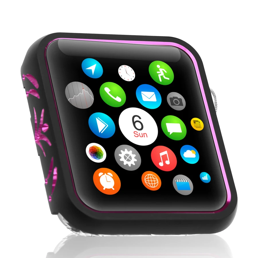 Двухцветный алюминиевый чехол для Apple Watch с полной защитой серии 1 2 3 42 мм 38
