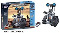 Children's toy 7112 DIY assembling robot a set of 408pcs puzzle assembling remote control building blocks 1