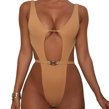 

High Leg Cut Swim Suit One Piece Swimming Suit For Women Swimwear 2019 Tanga Thong Bathing Suit Badpak Sexy Bather Monokini