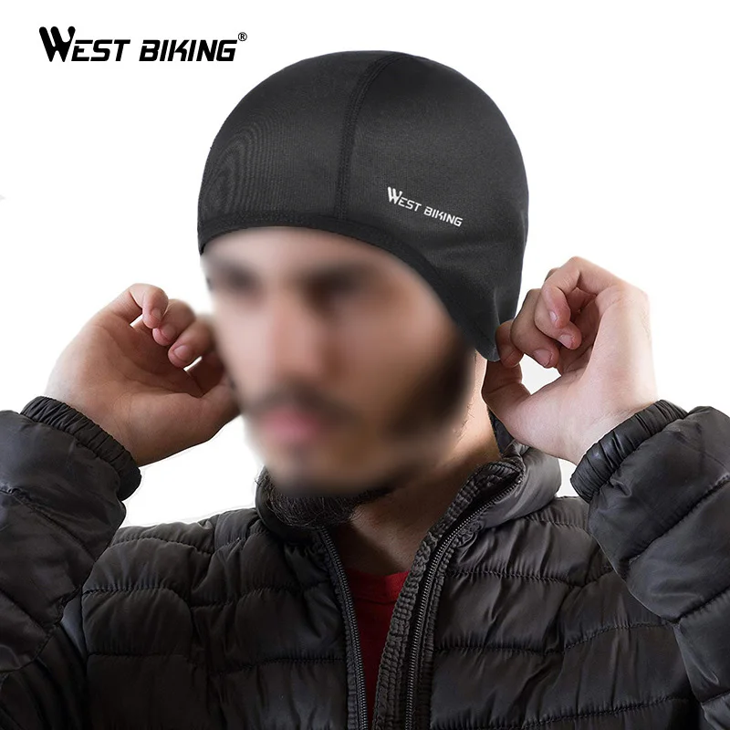 Высокое качество WEST BIKING, как для мужчин, так и для женщин, Велоспорт Кепки зимние Термальность ветрозащитная спортивная шапка Черный, серый цвет, ткань не скатывается
