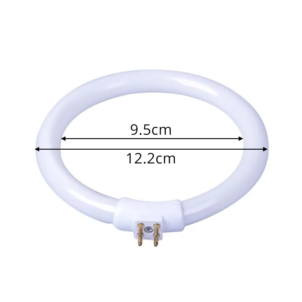T4 светодиодный кольцевой светильник 11 Вт 12 В увеличительное стекло, маленькая настольная лампа, флуоресцентная кольцевая лампа, белый светильник, круглая лампа с 4 контактами