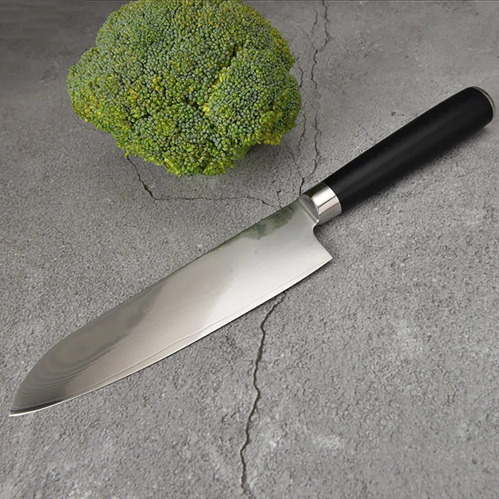 7 дюймов Santoku Ножи, 67-слойная Дамаск Сталь профессиональный шеф-повар Ножи с острое лезвие, эргономичная ручка, инструменты для резки нарезания кожуры