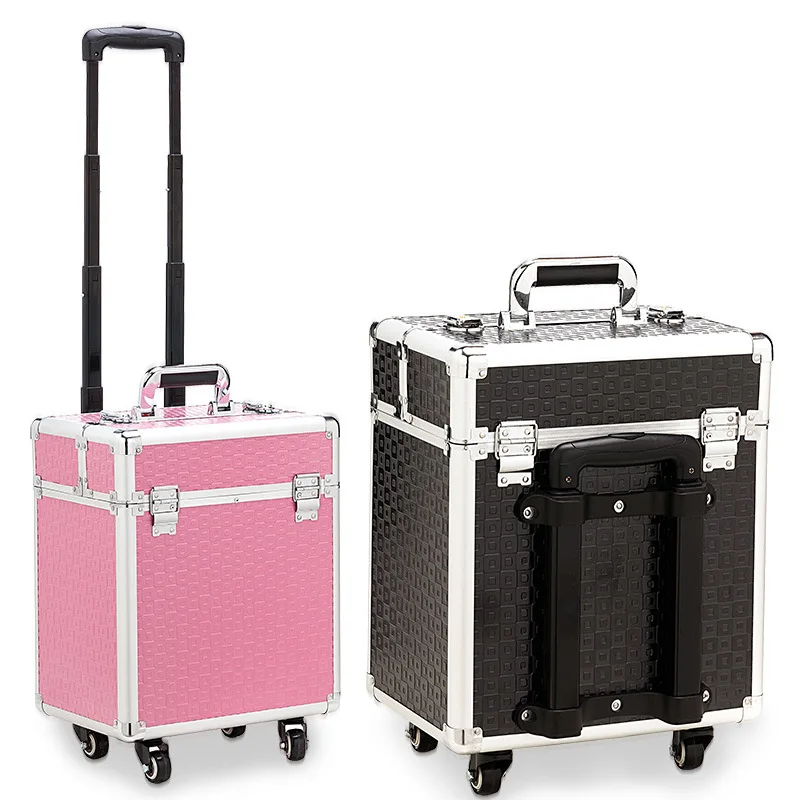 

Professional makeup box Suitcases and travel bags Cosmetology and hairdressing Nails Cosmetics case High-capacity Luggage bags