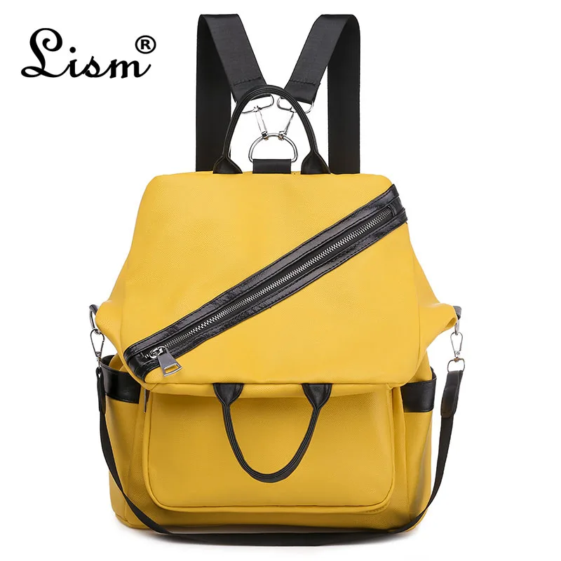 

Female backpack 2019 new PU leather large capacity multi-function backpack youth girl student bag