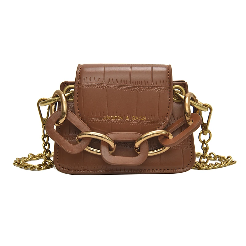 

Vintage Women Leather Small Flap Chain Messenger Bags Women Crocodile Mini Handbag Lady Shoulder Ceossbody Bag Bolsa Feminina