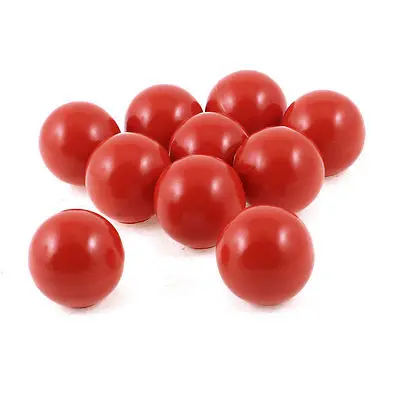 

5mm Diameter Female Thread Hole Red ack Screw On TypeBall Knob 10 Pcs