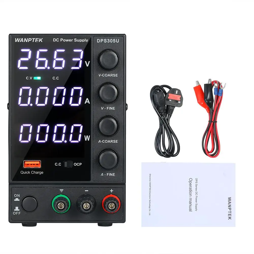 DPS305U UK Plug DPS305U/DPS605U/DPS3010U AC 115 В/230 В импульсный источник питания постоянного тока 4 цифры дисплей светодиодный источник питания 150 Вт/300 Вт - Цвет: DPS305U UK Plug