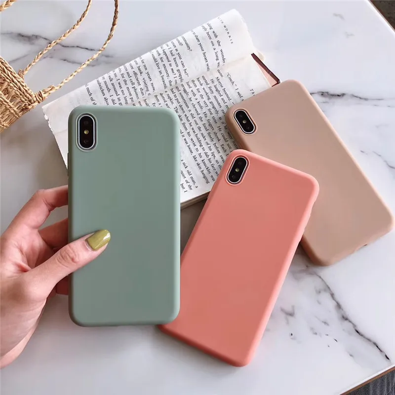 Для huawei honor 20 8X9 10 10i p20 lite p30 pro mate 10 20 lite nova 3i 4 5 p smart plus y9 чехол простой мягкий карамельный цвет