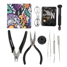 Vivismoke электронная сигарета Vape DIY инструмент кожаный набор для RDA RTA катушки бака паровой дым аксессуары