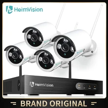 Heimvision hmb41mq 1080p sistema de câmera de segurança sem fio 8ch nvr 4 pçs ao ar livre wifi 24/7 ip câmera de vigilância de vídeo conjunto alerta