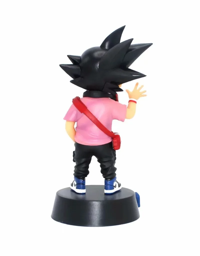 Аниме игрушка Dragon Ball популярная марка Goku порошок красный белый смайлик Goku Милая статуя в коробке украшения