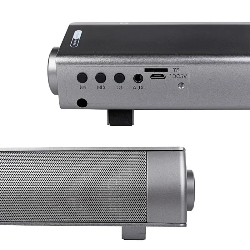 2x5 Вт Bluetooth Звуковая Панель проводной беспроводной домашний кинотеатр динамик с пультом дистанционного управления E65A