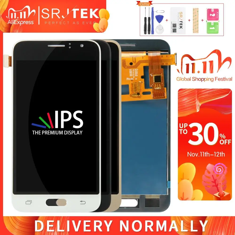 TFT Srjtek для Samsung Galaxy J1 2016 J120 LCD сенсорный дигитайзер сенсор Стекло в сборе J120F