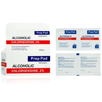 

100Pcs Povidone Iodine Disinfection Sheet Tissue Pads First Aid Kit Disposable Hygiene Care
