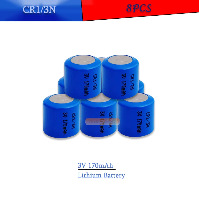 8 шт. CR1/3N 3V 170mAh литиевая батарея DL1/3N CR1/3 1/3N CR13N CR13 13N для микро измерительной камеры