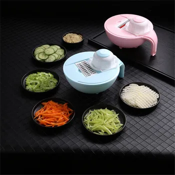 

NEW 2020 Multifunctional Vegetable Cutter Drain Basin Potatos Onion Kitchen Gadget Household Grater Vegetable Manual Slicer