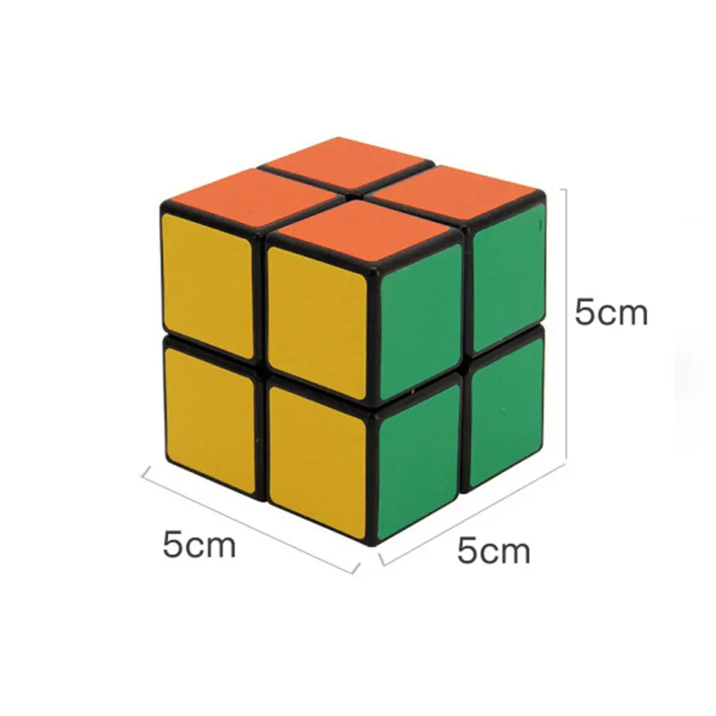 Классические игрушки 2x2x2 5 см скорость для красочный магический куб головоломка Cubo Magico наклейка для детей обучающая игрушка