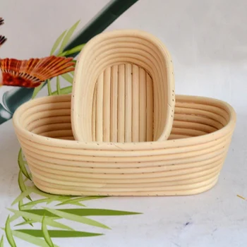 

Fermentation Rattan Basket Bread Dough Proofing Basket Rattan Banneton Brotform Bread Proving Blooming Baskets 13 Size