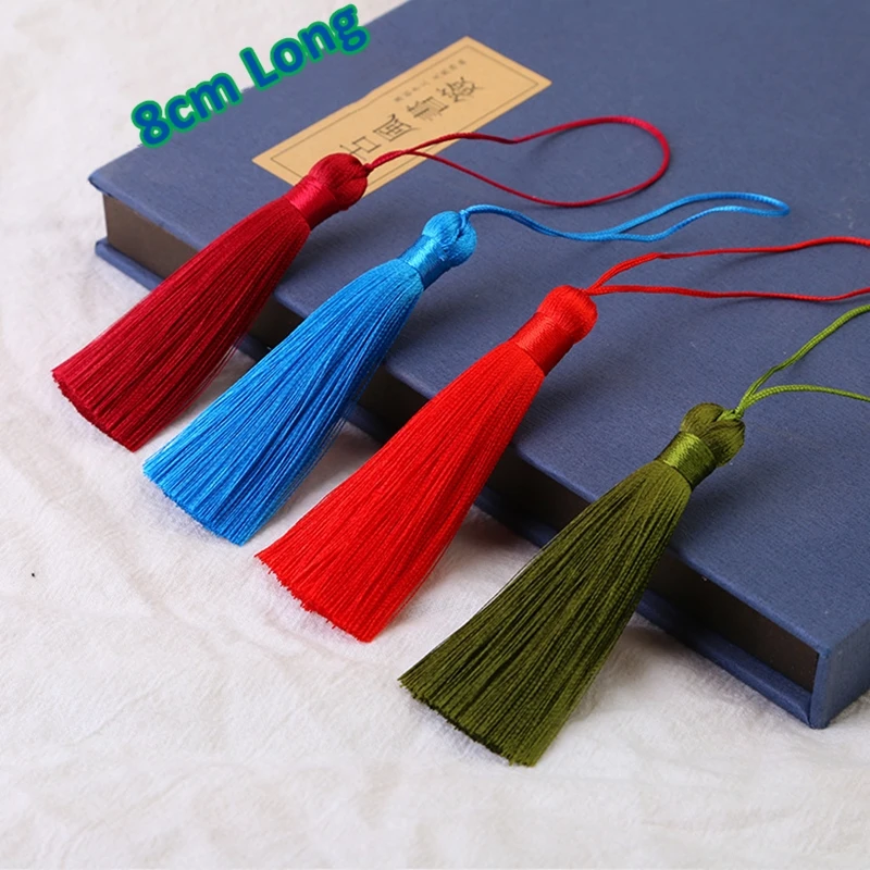 6Pcs/Lot 8cm Silk Tassel Fringe Pendant Tassels Trim Brush Curtain Decor For Keychain Earring Findings DIY Craft Supplies 6Pcs/Lot 8cm Silk Tassel Fringe Pendant Tassels Trim Brush Curtain Decor For Keychain Earring Findings DIY Craft Supplies