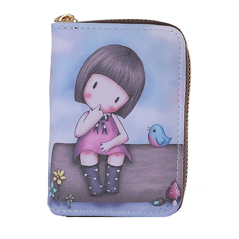 Cartoon pattern children's wallet card bag coin purse Card Holder Passport Cover Credit Card Holder Wallet Card Tarjetero Rfid