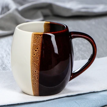 

Cup "barrel", white-brown, 0.45 liters