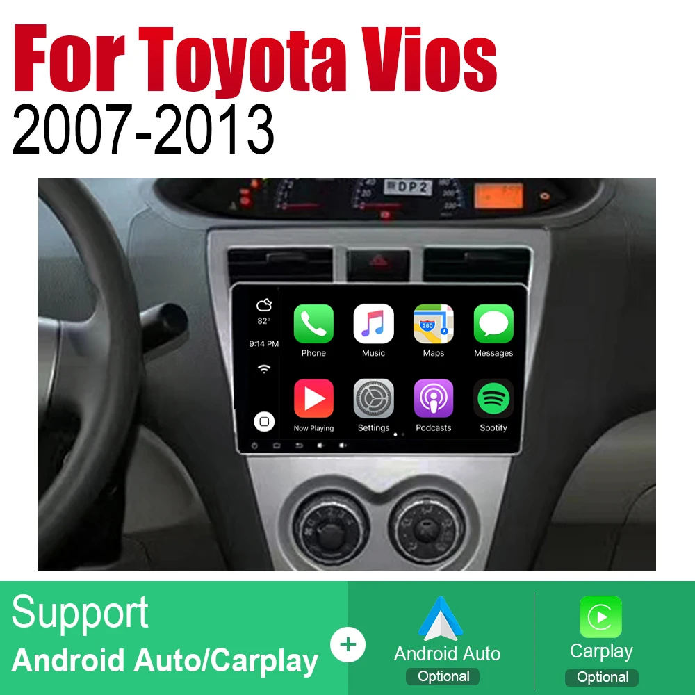 ZaiXi Android автомобильный Радио Стерео gps навигация для Toyota Vios 2007~ 2013 Bluetooth wifi 2din автомобильный Радио стерео Мультимедиа Плеер