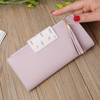 

2020 Fashion Women's Wallets Simple Zipper Purses Envelop Long Wallet Women Long Section Clutch Wallet Soft PU Leather Money Bag