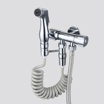 

Useful 2CM Gun Hose ABS Telephone Line Style Spring Flexible Shower Hose Water Plumbing Toilet Bidet Sprayer Gun Connect Pipe