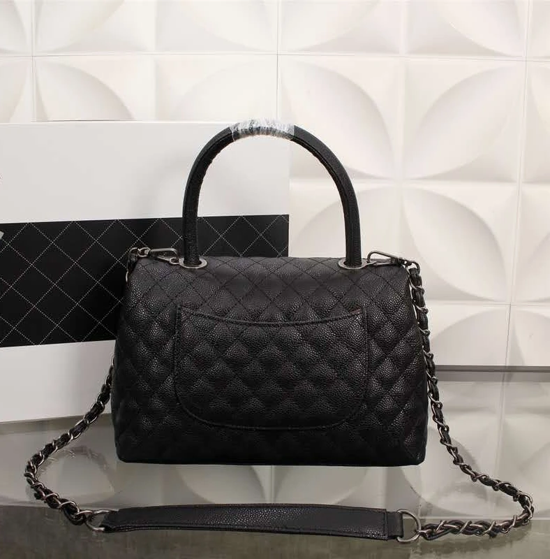

2019 luxury ladies handbags quality leather caviar handbags famous designer women's diagonal bag handbag