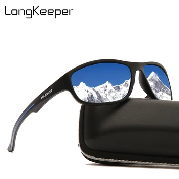 

LongKeeper Fashion Polarized Sunglasses Men Luxury Brand Designer Vintage Driving Sun Glasses Male Goggles Shade UV400 Mirror