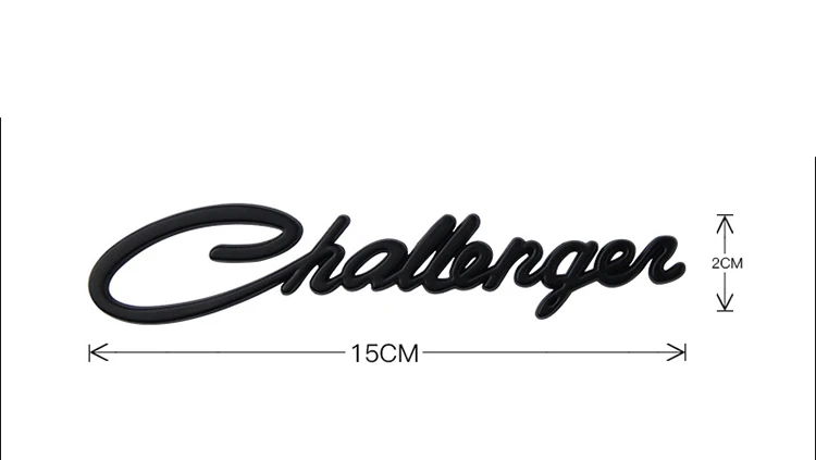 Автомобильная 3D металлическая эмблема, значок, наклейка для Dodge Challenger, модель автомобиля, задний хвост, багажник, буква, логотип, хромированные наклейки, аксессуары