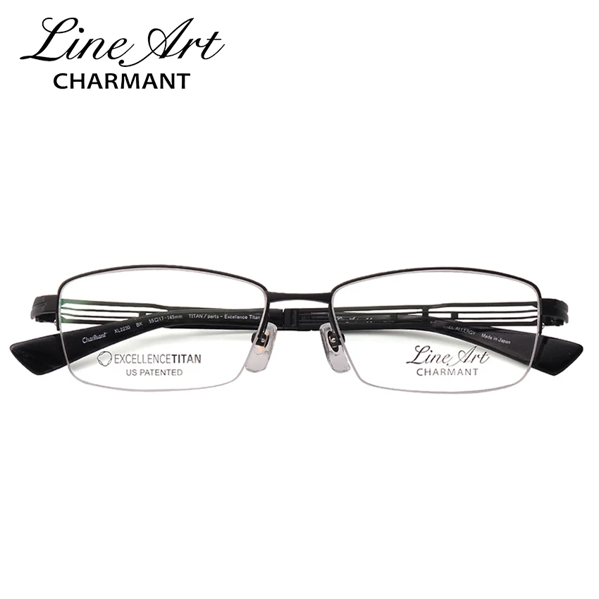 

Charmant Optical Glasses Frames for Men High End Ophthalmic Eyewear Eye Correction Half Rimless Glasses Spectacles Frames XL2230