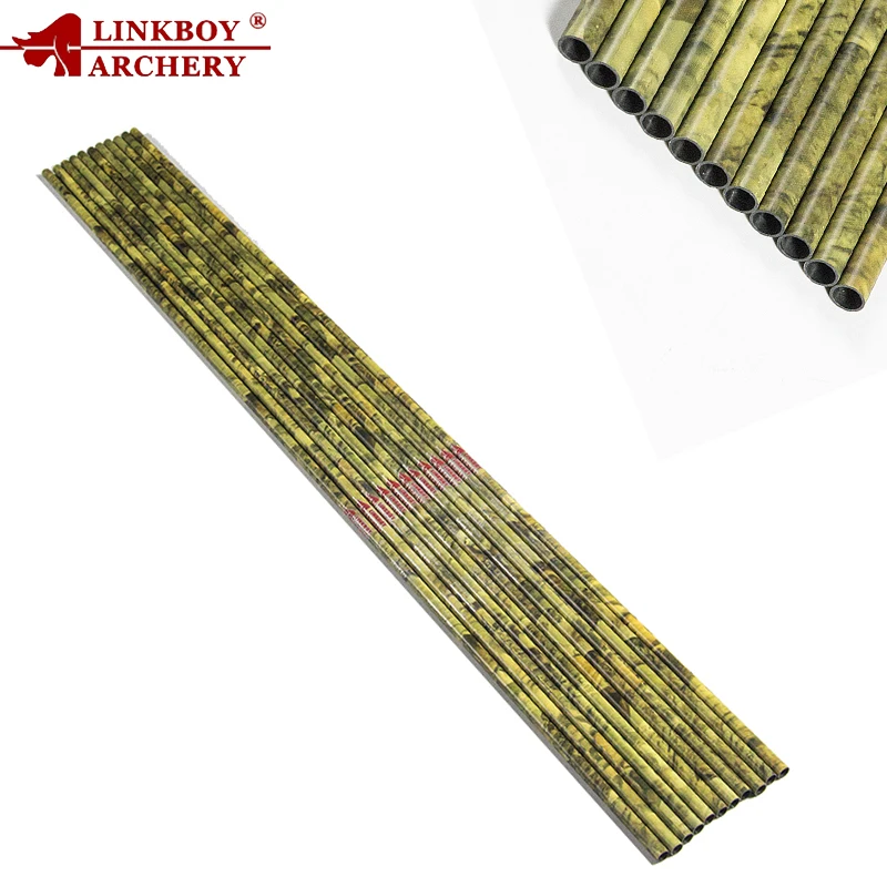 

Linkboy Archery 6pcs Carbon Arrow Shaft 30'' Spine 300 400 500 ID6.2mm Compound Traditional Bow Hunting Bow Arrows