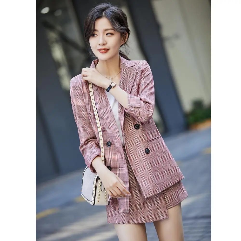 Picture color Новинка, модный блейзер для женщин, деловые костюмы, шорты и куртки, комплекты для женщин, рабочая одежда - Цвет: Picture color