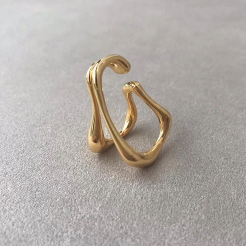 Женские двойные серьги-каффы Goth Винтажные Ювелирные украшения в Корейском стиле