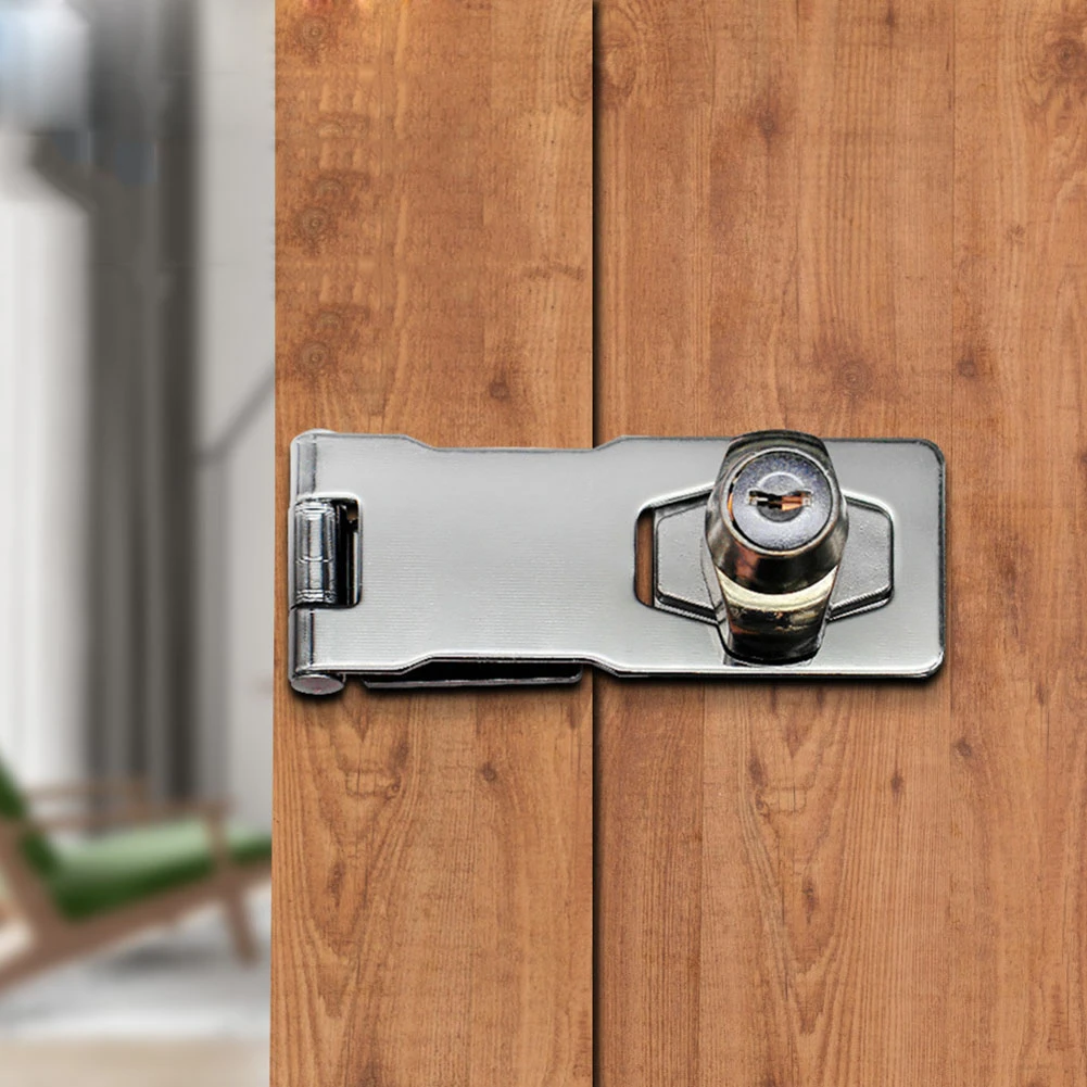 Spring Loaded Bolt Double Swing Door Latch And Lock With Two