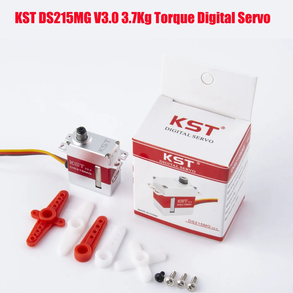 

KST DS215MG V3.0 3,7 кг Крутящий момент 20 г Цифровой полый Swashplate CNC сервопривод для 450 380 RC вертолет DIY аксессуары