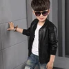 Fashion Boy Outerwear New Spring Autumn Boy PU Jacket Children Warm Simier coat For Boy Coat ► Photo 3/6