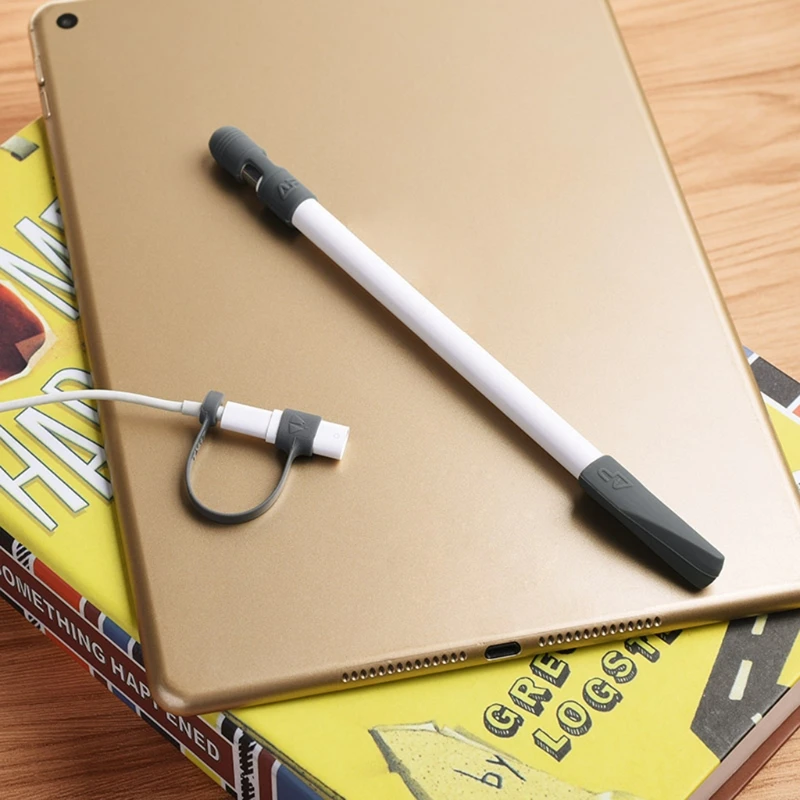 

Cap Holder+Tip Cover Cable Adapter Tether 3-Piece Kit For Apple Pencil