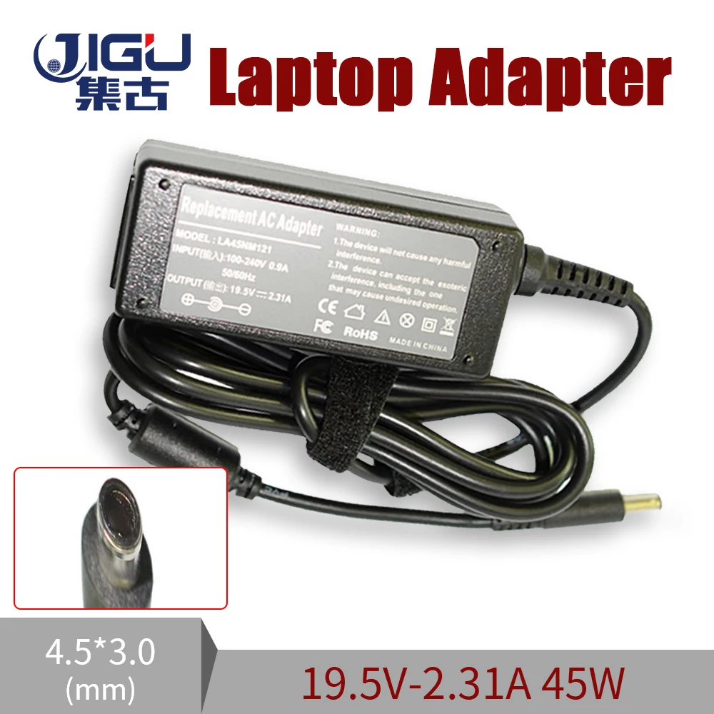 

Replacement Universal Notebook For Dell Laptop AC Charger Power Adapter 19.5V 2.31A 4.5*3.0MM 45W Input 100-240V