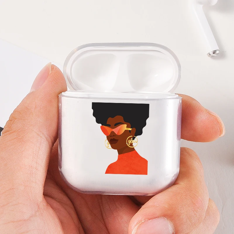 Модный портативный чехол Airpods, беспроводной стиль, для знаменитостей, женские прозрачные крутые наушники, защитный жесткий чехол для наушников - Цвет: I200618